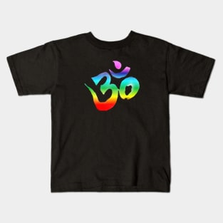 Om Symbol Aum sign Yoga Meditation Mantra Kids T-Shirt